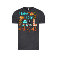 Vintage Black i think i love fall most of all Vintage Tee - BundleAndBundleShop
