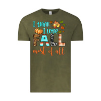 Vintage Olive i think i love fall most of all Vintage Tee - BundleAndBundleShop