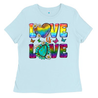 Baby Blue Western Love LGBTQ Tumbler Ladies Tee - BundleAndBundleShop