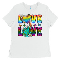 White Western Love LGBTQ Tumbler Ladies Tee - BundleAndBundleShop