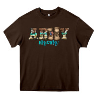 Chocolate Brown western camo pattern army mom Heavy Core Tee - Jasminsmagicworld