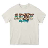 Cream western camo pattern army mom Heavy Core Tee - Jasminsmagicworld