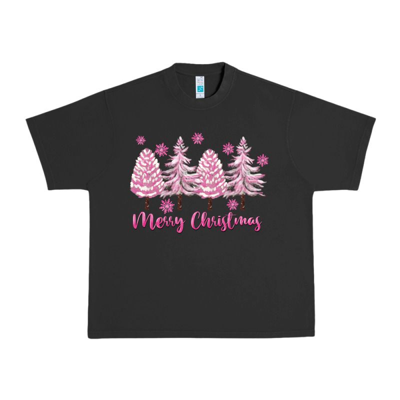 Merry Christmas Trees Urban Heavy Tee by FaDigitalArtStudio | Teevron