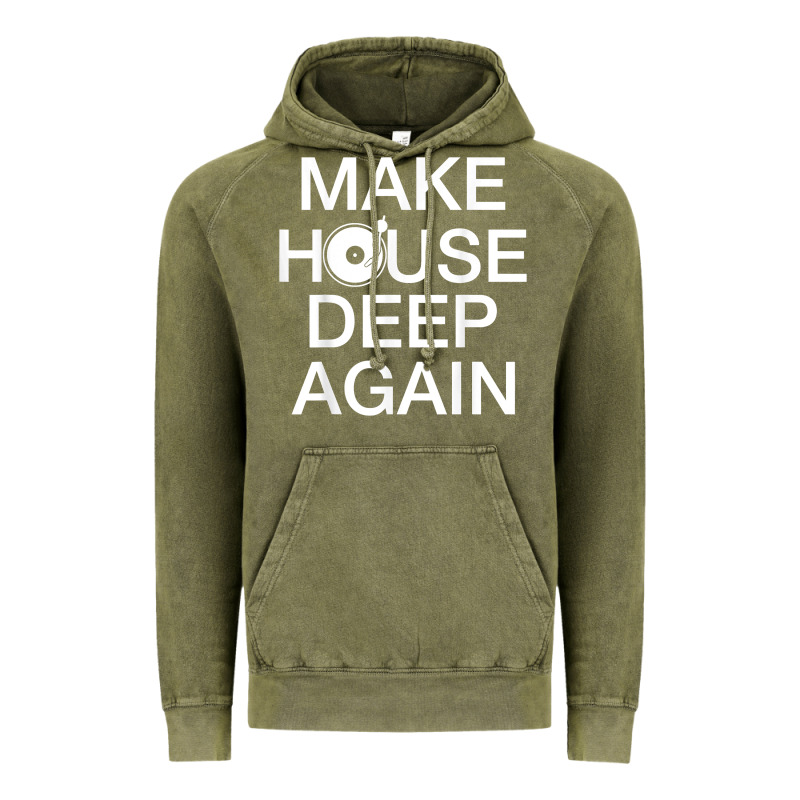 Make House Deep Again House Music Turntable T Shirt Vintage Hoodie by linhVisuals | Teevron
