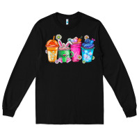 Black Easter Coffee Long Sleeve Tee - CowhideDigitalArt