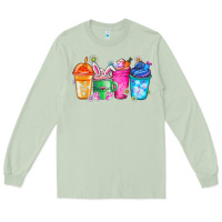 Matcha Easter Coffee Long Sleeve Tee - CowhideDigitalArt