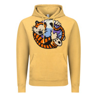 Vintage Mustard calvin Vintage Hoodie - linhVisuals