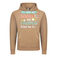 Vintage Coffee if it involves books and pajamas book lover gift tee t shirt Vintage Hoodie - linhVisuals