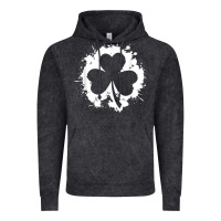 Vintage Black irish pride clover leaf  saint irish pats st. patrick's day t shirt Vintage Hoodie - linhVisuals