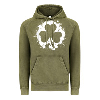 Vintage Olive irish pride clover leaf  saint irish pats st. patrick's day t shirt Vintage Hoodie - linhVisuals