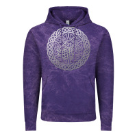Cloud Purple ireland celtic knotwork design ornament wolf original celtic pullover Vintage Hoodie - linhVisuals