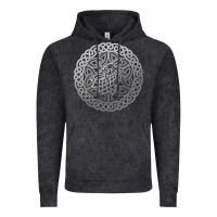 Vintage Black ireland celtic knotwork design ornament wolf original celtic pullover Vintage Hoodie - linhVisuals