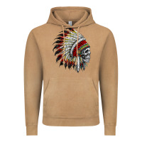 Vintage Camel native american indian chief skull motorcycle headdress  t shirt Vintage Hoodie - linhVisuals