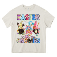 Cream Easter with my gnomies  Easter Day Heavy Core Tee - CowGirlArtShop