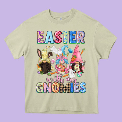 Easter With My Gnomies  Easter Day Heavy Core Tee Designed By Cowgirlartshop