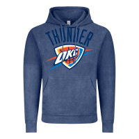 Vintage Denim suitable-oklahoma-city-thunder-worn Vintage Hoodie - linhVisuals