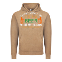 Vintage Coffee i just want to drink with my friends Vintage Hoodie - linhVisuals