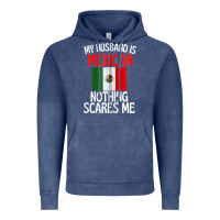 Vintage Denim my husband is mexican nothing scares me funny husband zip hoodie Vintage Hoodie - linhVisuals