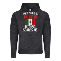 Vintage Black my husband is mexican nothing scares me funny husband zip hoodie Vintage Hoodie - linhVisuals