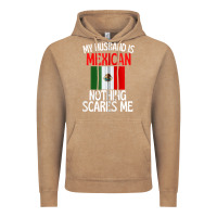 Vintage Coffee my husband is mexican nothing scares me funny husband zip hoodie Vintage Hoodie - linhVisuals