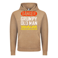Vintage Coffee funny danger grumpy old man sarcastic saying, retirement t shirt Vintage Hoodie - linhVisuals