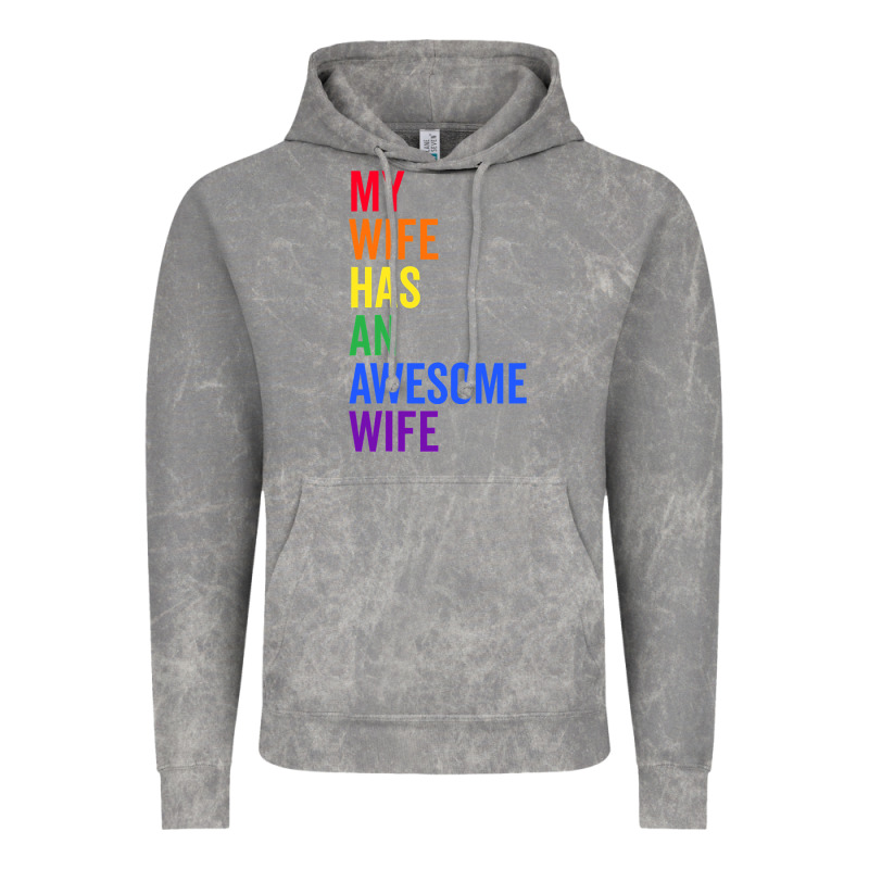 My Wife Has An Awesome Wife Funny Lesbian Wedding Gift T Shirt Vintage Hoodie by linhVisuals | Teevron