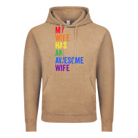 Vintage Coffee my wife has an awesome wife funny lesbian wedding gift t shirt Vintage Hoodie - linhVisuals
