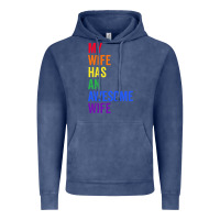 Vintage Denim my wife has an awesome wife funny lesbian wedding gift t shirt Vintage Hoodie - linhVisuals