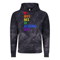 Cloud Black my wife has an awesome wife funny lesbian wedding gift t shirt Vintage Hoodie - linhVisuals