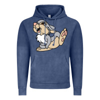 Vintage Denim thumper Vintage Hoodie - linhVisuals