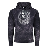 Cloud Black santa muerte female deity mexican satanic dead sugar skull tank top Vintage Hoodie - linhVisuals