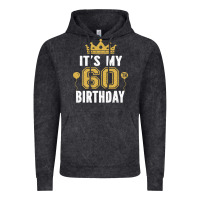 Vintage Black it's my 60th birthday gift for 60 years old man and woman t shirt Vintage Hoodie - linhVisuals
