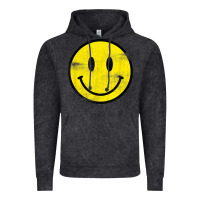 Vintage Black vintage retro happy smiley face 80's 90's aesthetic t shirt Vintage Hoodie - linhVisuals