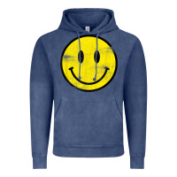 Vintage Denim vintage retro happy smiley face 80's 90's aesthetic t shirt Vintage Hoodie - linhVisuals