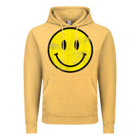 Vintage Mustard vintage retro happy smiley face 80's 90's aesthetic t shirt Vintage Hoodie - linhVisuals
