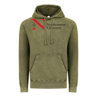 Vintage Olive The the northeastern Vintage Hoodie - linhVisuals