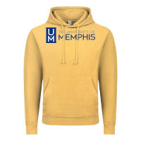Vintage Mustard The university of memphis Vintage Hoodie - linhVisuals