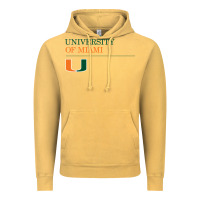 Vintage Mustard The university of miami Vintage Hoodie - linhVisuals