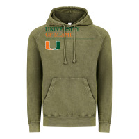 Vintage Olive The university of miami Vintage Hoodie - linhVisuals