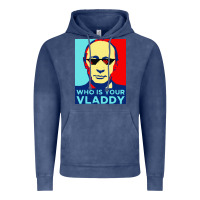 Vintage Denim who is your vladdy Vintage Hoodie - linhVisuals