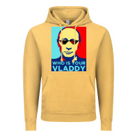 Vintage Mustard who is your vladdy Vintage Hoodie - linhVisuals
