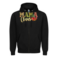 Black mama claus Zipper Hoodie - JahusDesignShop