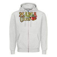 Dove Grey mama claus Zipper Hoodie - JahusDesignShop