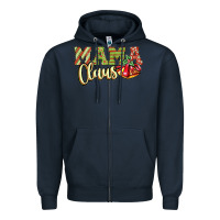 Navy mama claus Zipper Hoodie - JahusDesignShop