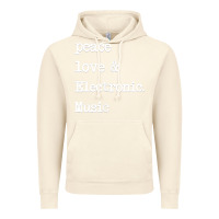 Vintage Artic peace love & electronic music  edm techno t shirt Vintage Hoodie - linhVisuals