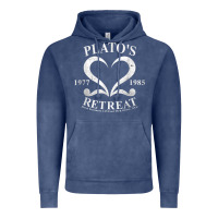 Vintage Denim plato retreat club vintage retro nyc t shirt Vintage Hoodie - linhVisuals