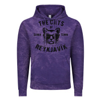 Cloud Purple cats of downtown reykjavik t shirt Vintage Hoodie - linhVisuals