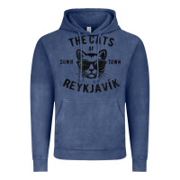 Vintage Denim cats of downtown reykjavik t shirt Vintage Hoodie - linhVisuals