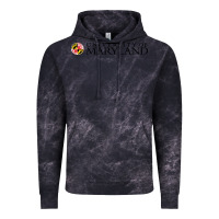 Cloud Black University of Maryland, College Park, Vintage Hoodie - linhVisuals