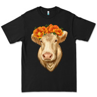 Black Charolais Cow Premium Tee - RanaPortraitStore